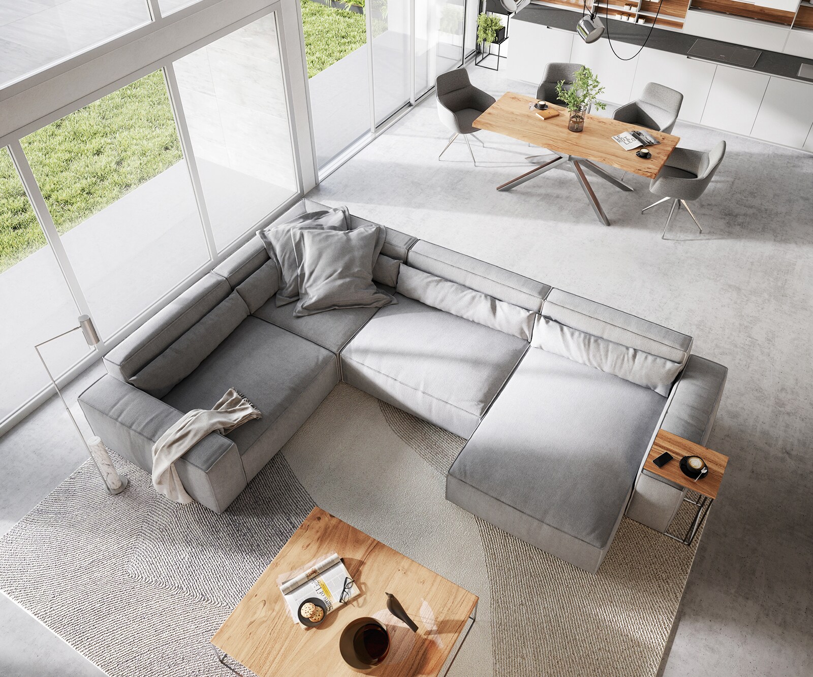  XL 360x260 cm Микрофибър Сив Лежанка вариации Sirpio 4