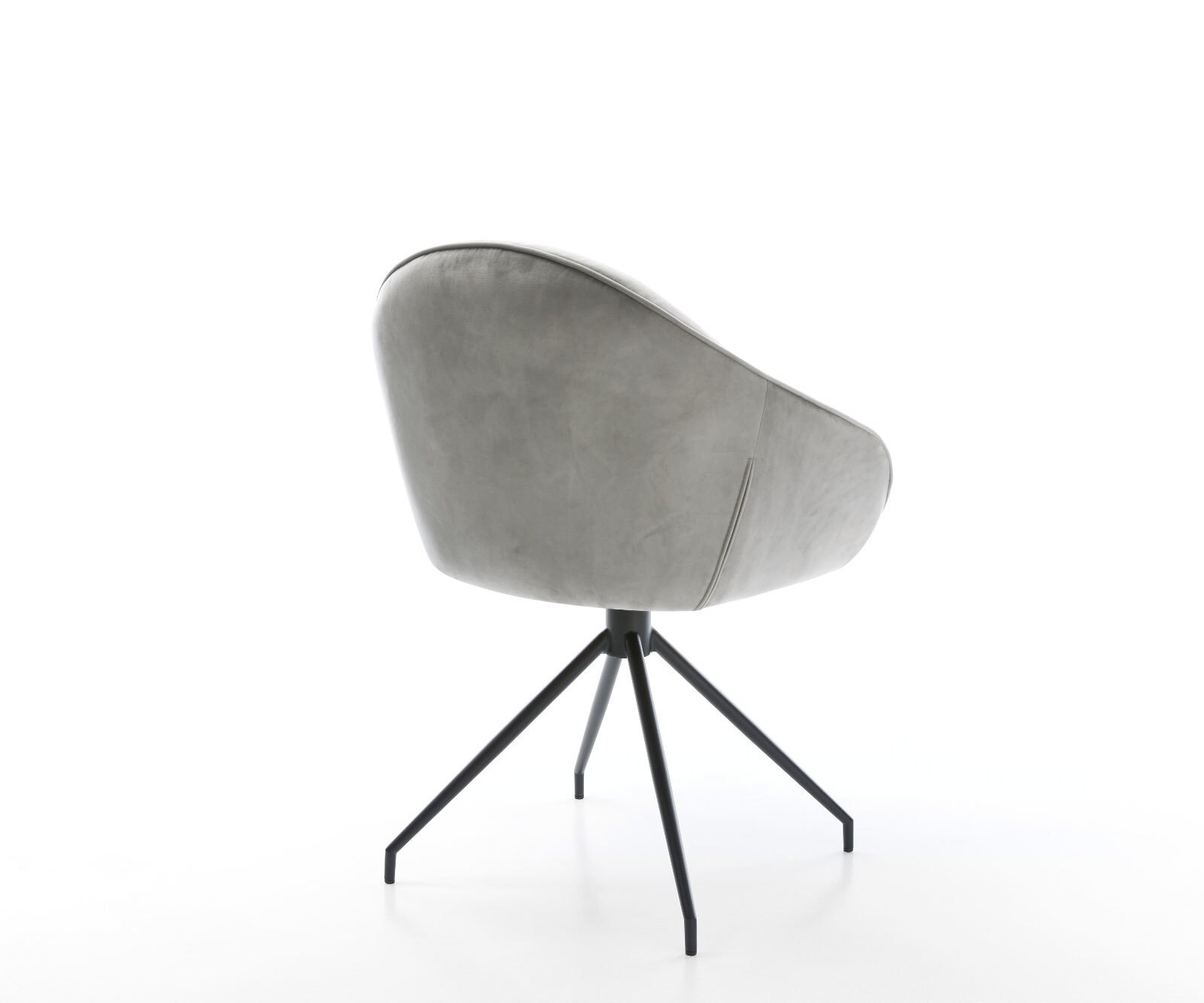 Врътящ се стол Кадифе Сив Конус крак кръгъл Черен 180° въртящ се Gaio-Flex 4 Врътящ се стол Кадифе Сив Конус крак кръгъл Черен 180° въртящ се Gaio-Flex 4