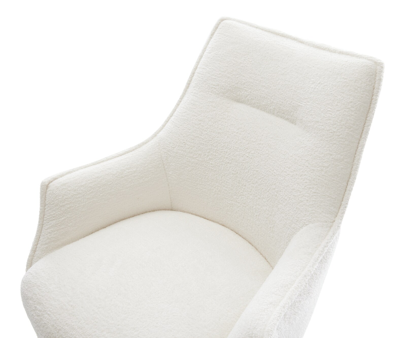 Стол с конзола Alja-Flex с подлакътници Bouclé Soft Beige Стол с конзола Flat White Pocket spring core 4