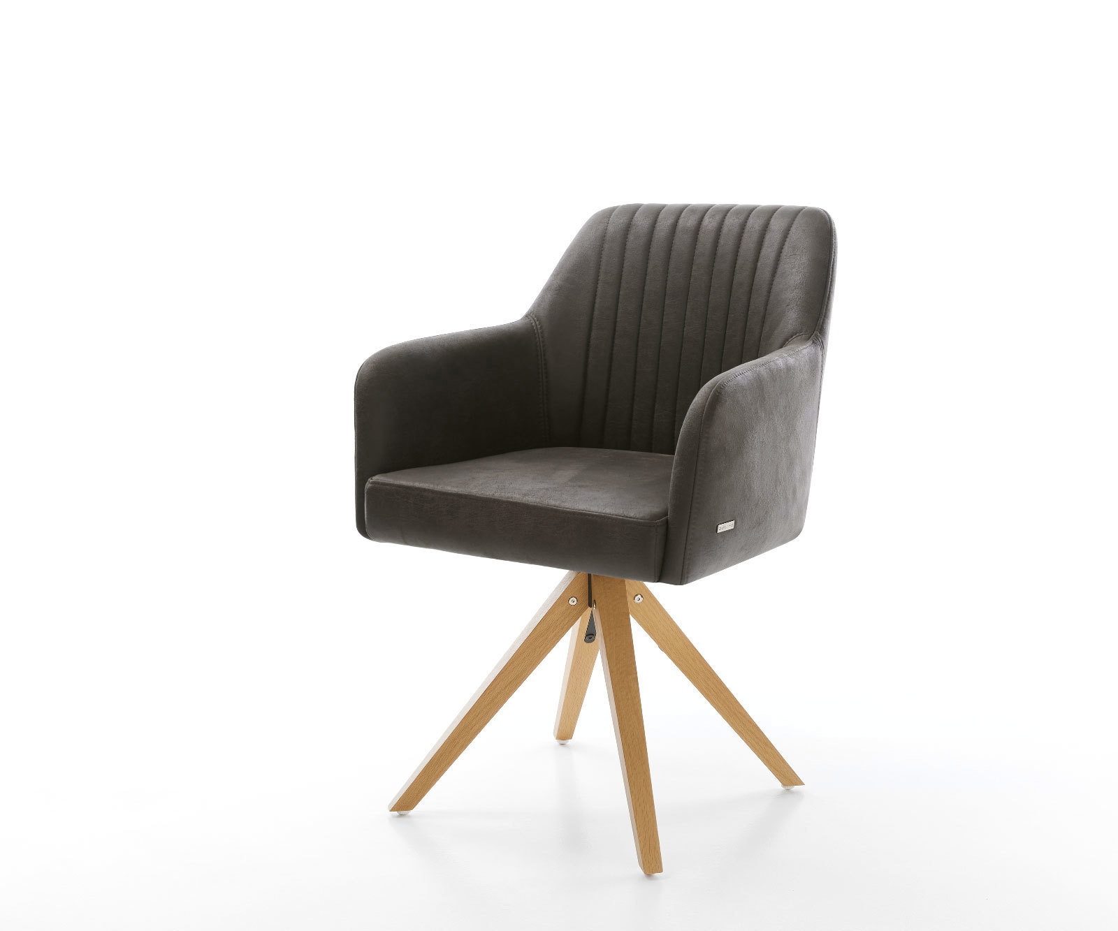 Врътящ се стол Антрацит Винтидж Дървена рамка  180° въртящ се Greg-Flex Врътящ се стол Антрацит Винтидж Дървена рамка  180° въртящ се Greg-Flex