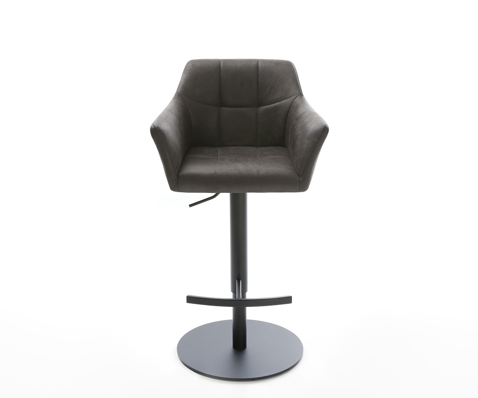 Бар стол Винтидж Антрацит Въртяща се основа с регулируема височина Метал Yulo-Flex 1 Бар стол Винтидж Антрацит Въртяща се основа с регулируема височина Метал Yulo-Flex 1