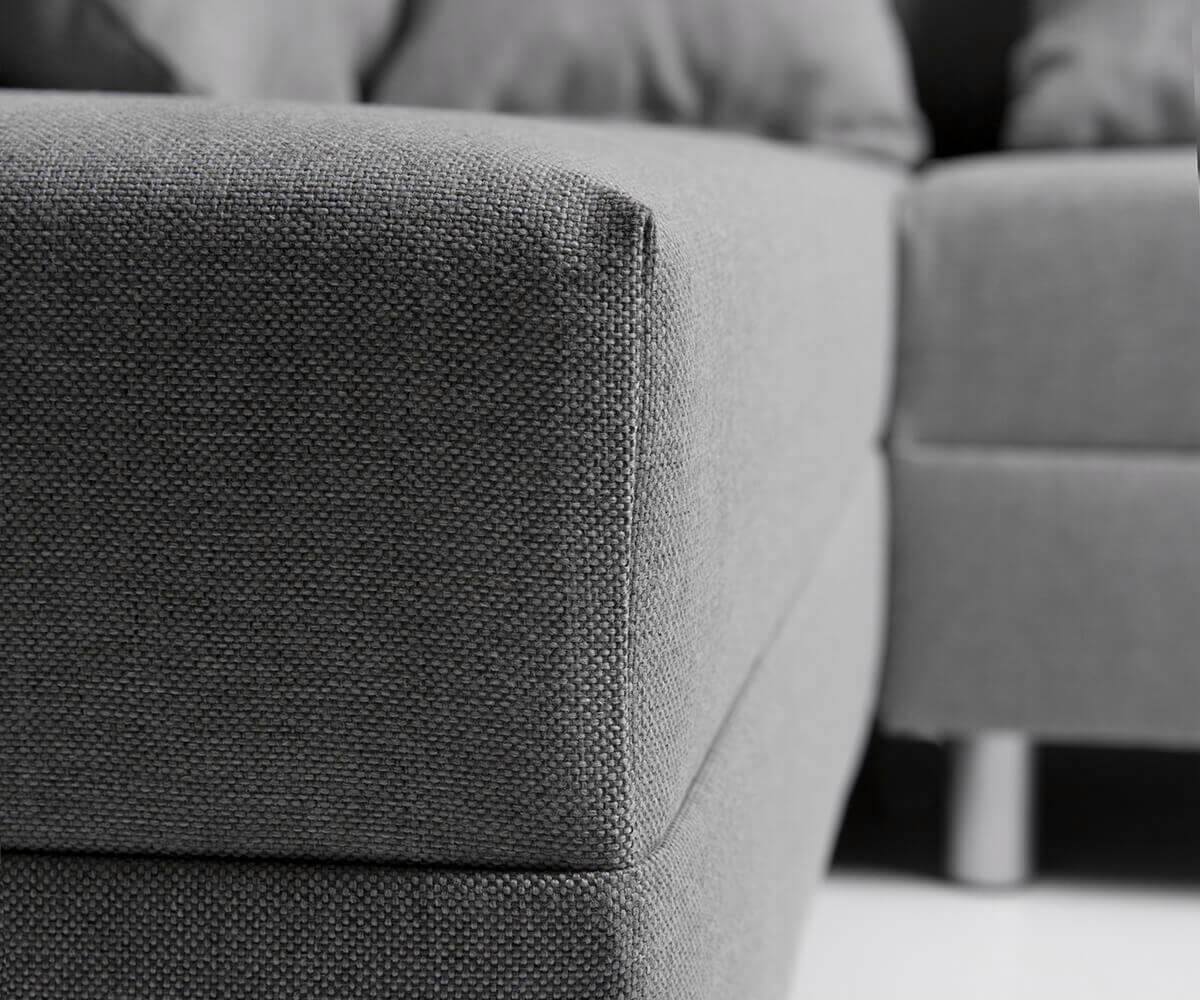 Ъглов диван Кафяв античен вид модулна лежанка дясна Clovis 4