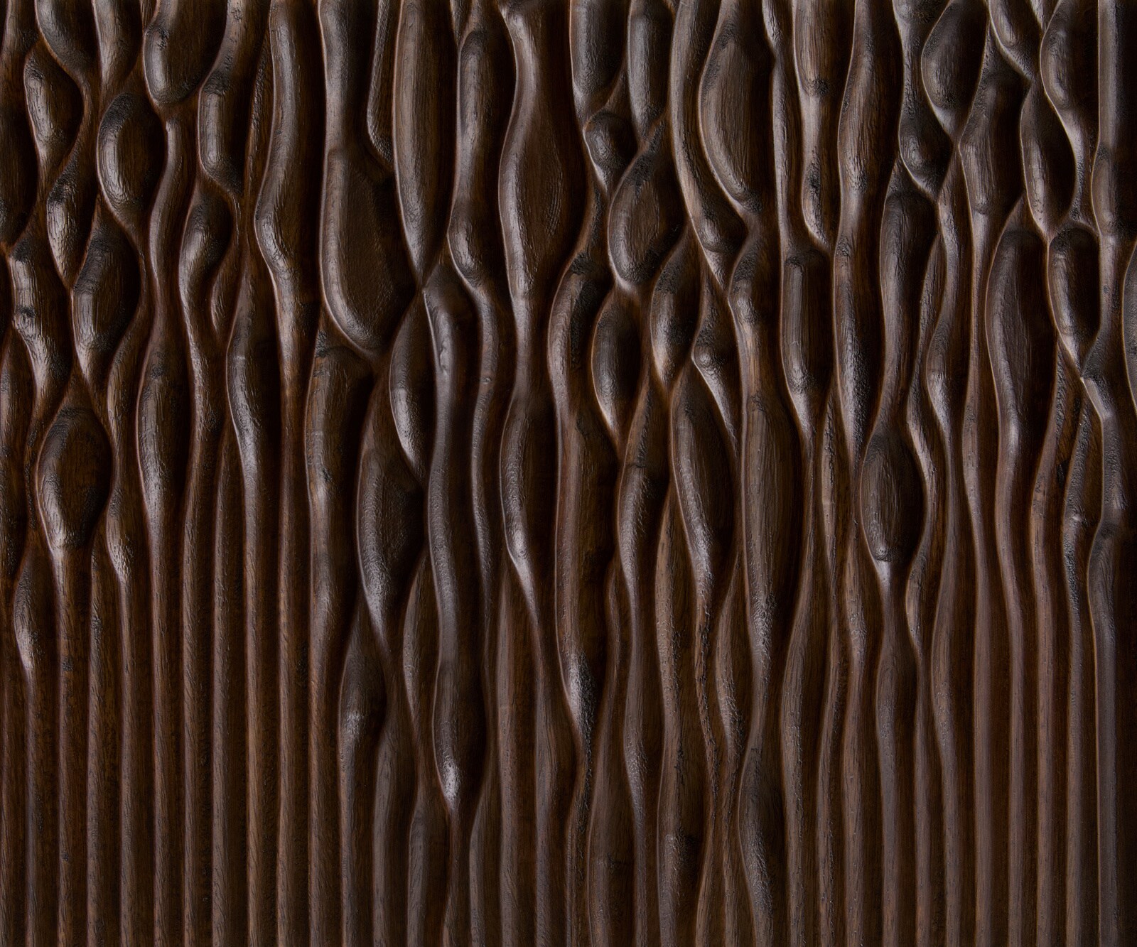 Нисък шкаф Follia, 200 см, манго кафяв, 4 врати L-крак от неръждаема стомана 5