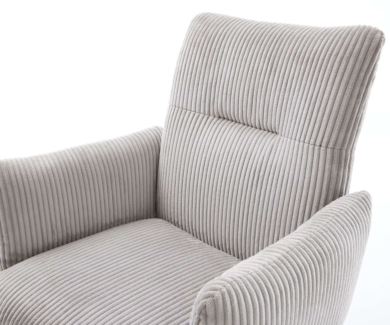 Стол Корд Сребристосив 4-крака Прави Черни Покет пружина Jova-Flex 4