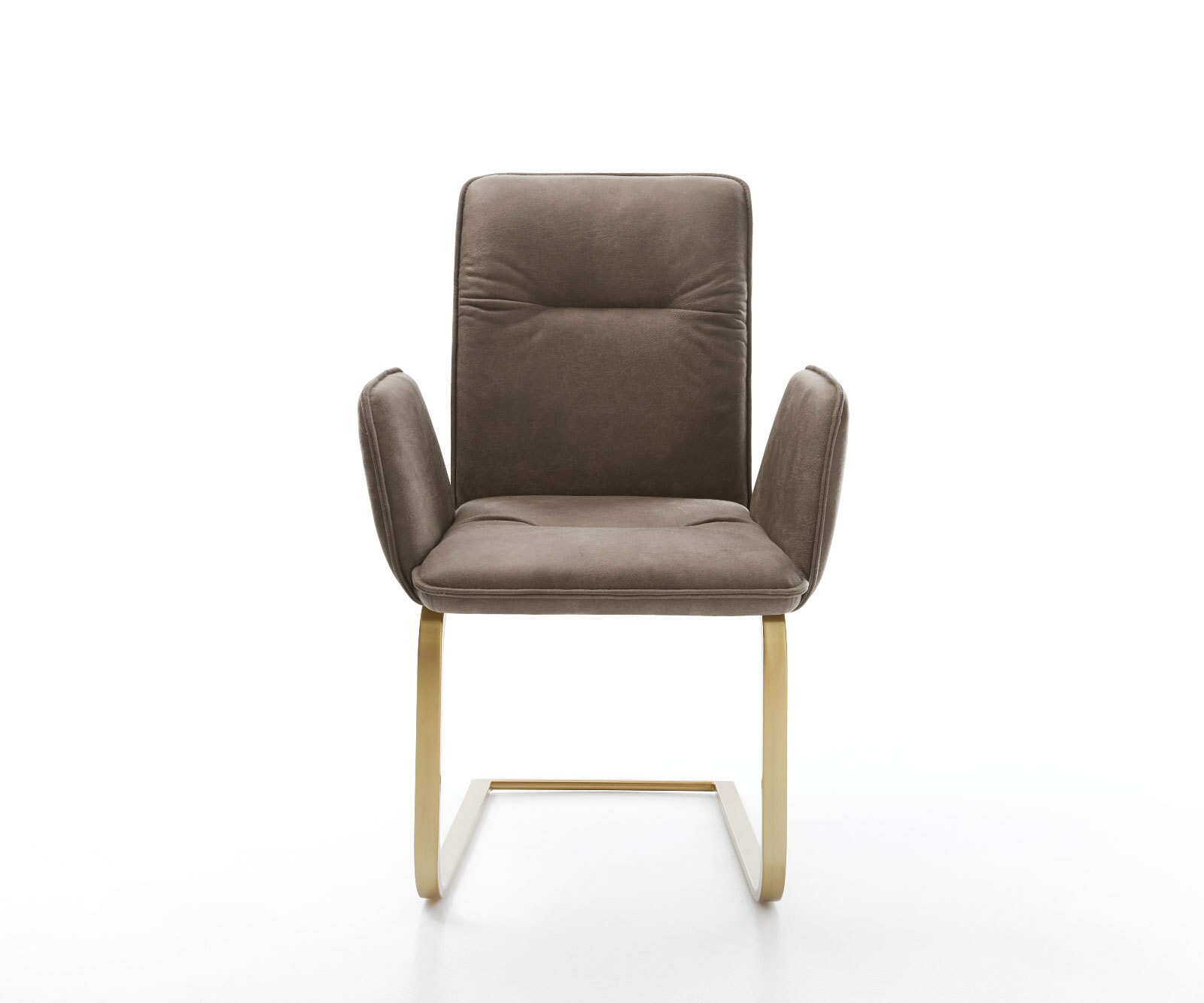 Люлеещ стол Таупе Винтидж Конзолен крак плосък Злато Vinja-Flex 1