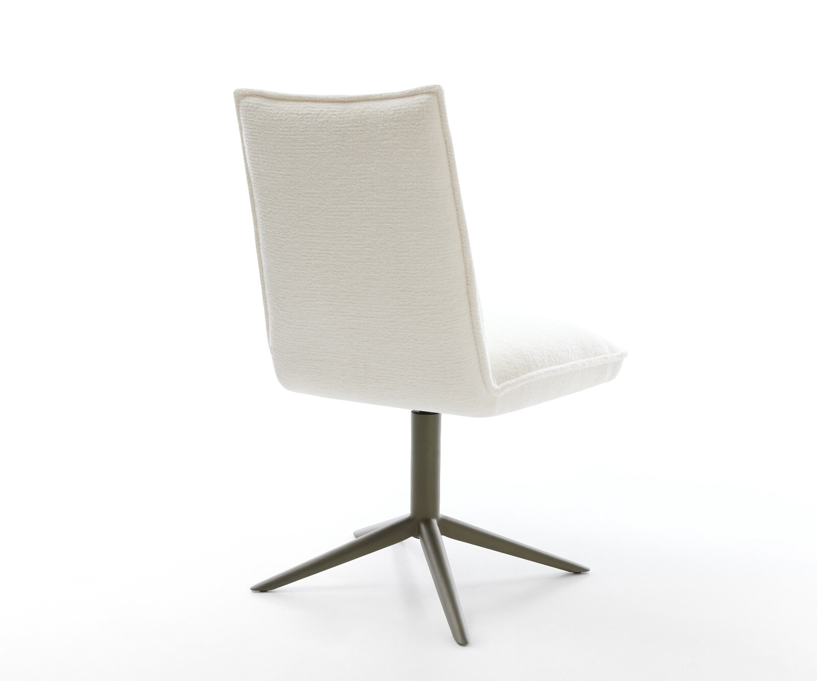 Въртящ се стол Lelio-Flex Bouclé Soft Beige Завършек с ефект на основата Титан 360° завъртане Люлееща се функция Ядро от джобни пружини 5