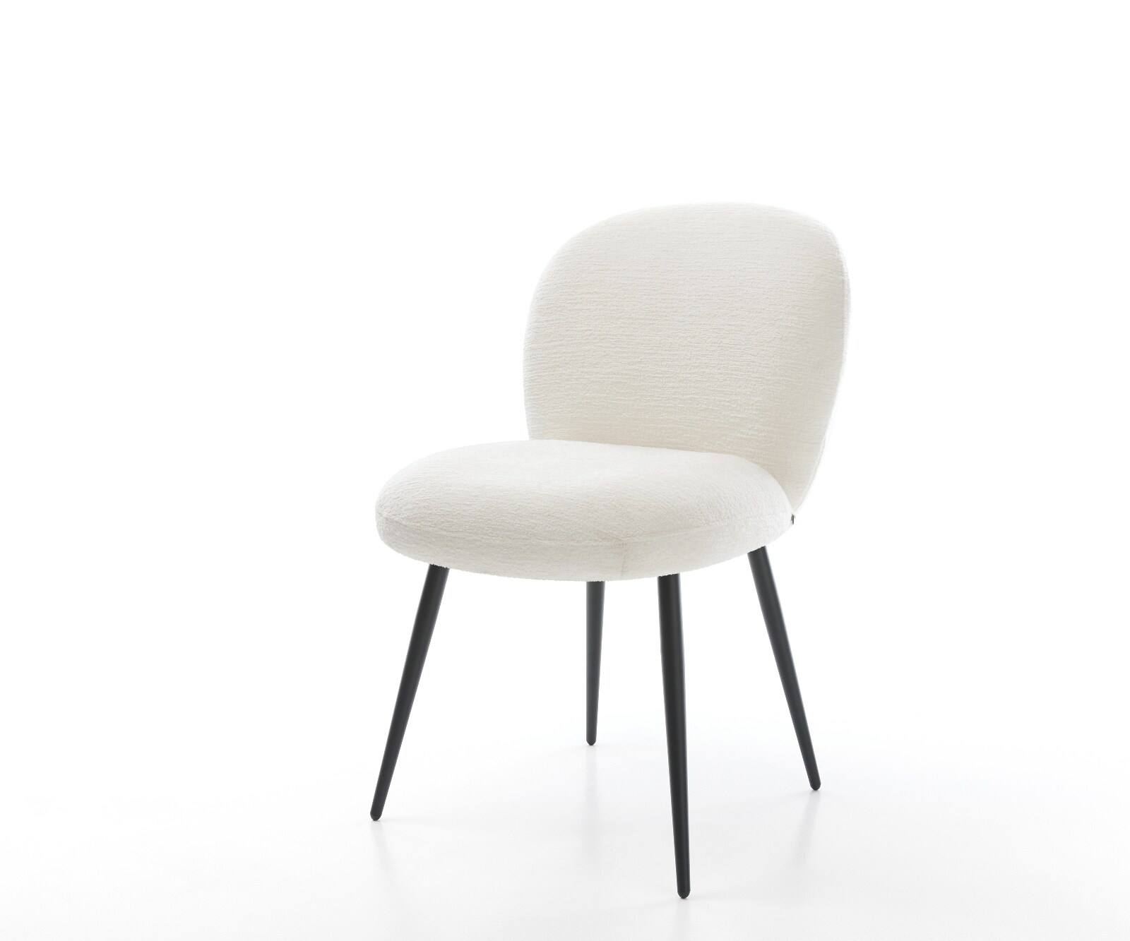 Трапезен стол Nube-Flex, Букле Светлобежово, 4-футова заострена сърцевина от черни пружини с джобчета 1