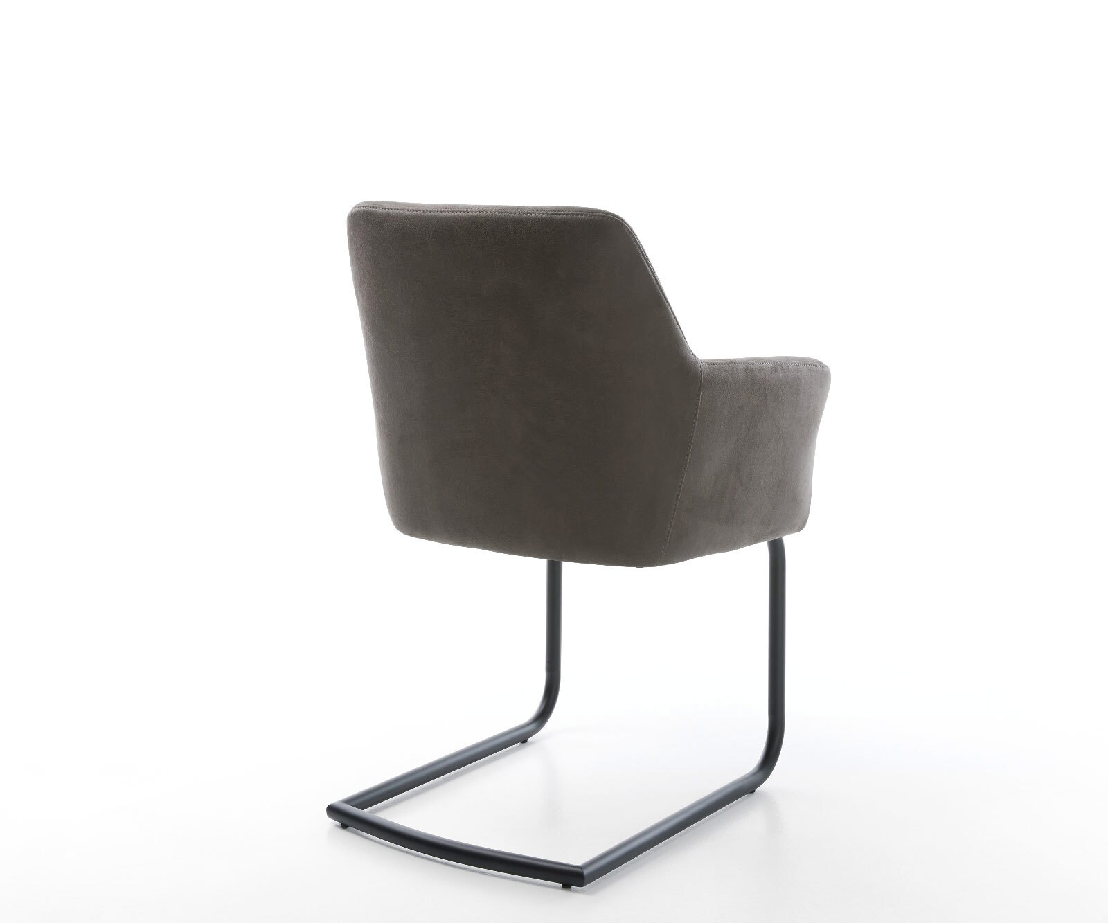 Люлеещ стол с подлакътници Антрацит Винтидж Конзолен крак кръгъл Черен Покет пружина Xana-Flex 5