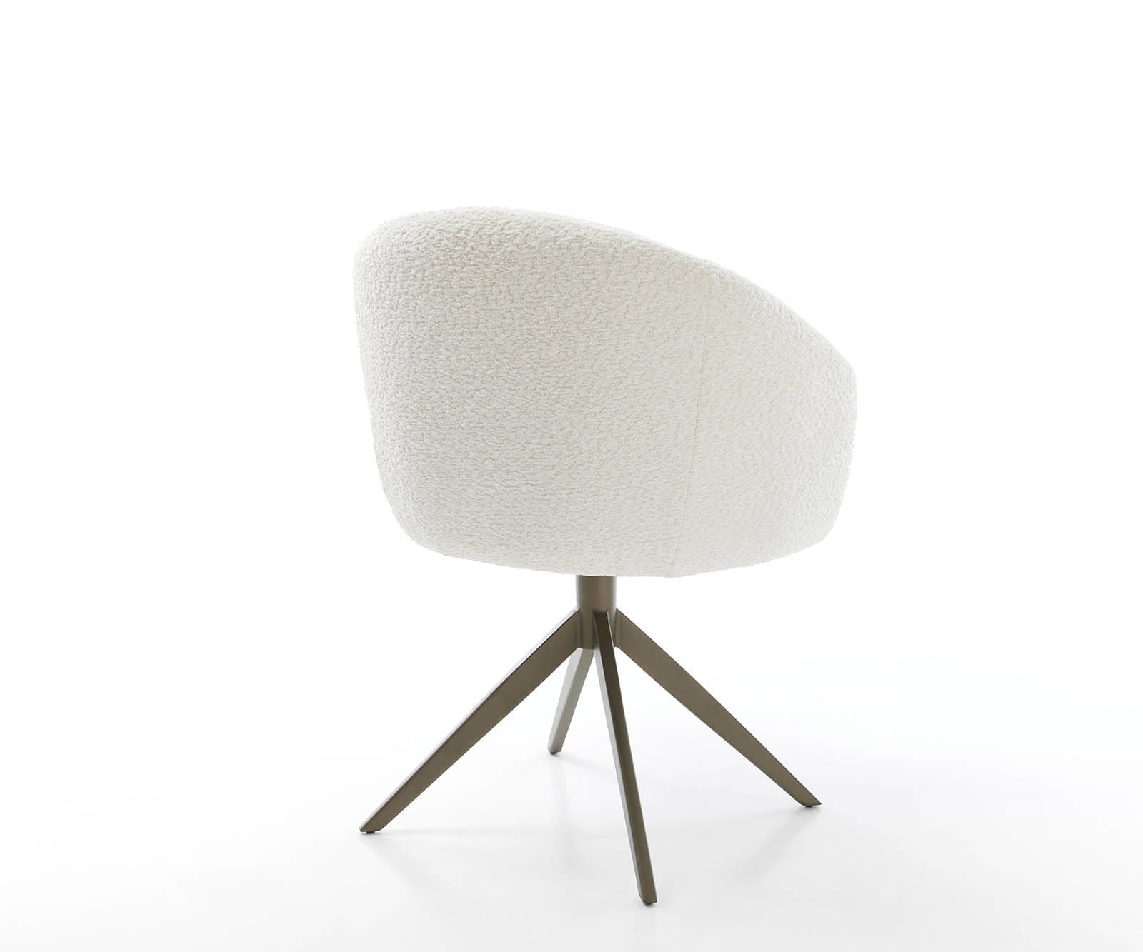 Врътящ се стол с подлакътници Букле Бял Конус крак плосък  Titan 360° въртящ се Покет пружина Caja-Flex 4 Врътящ се стол с подлакътници Букле Бял Конус крак плосък  Titan 360° въртящ се Покет пружина Caja-Flex 4