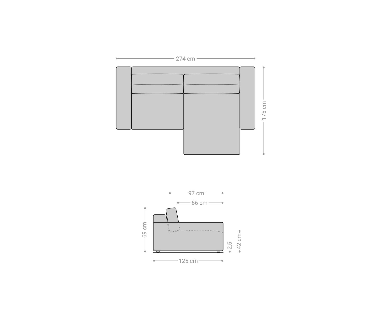 Ъглов диван XL 270x180 cm Корд Бежов Варианти лежанка Lanzo 6 Ъглов диван XL 270x180 cm Корд Бежов Варианти лежанка Lanzo 6