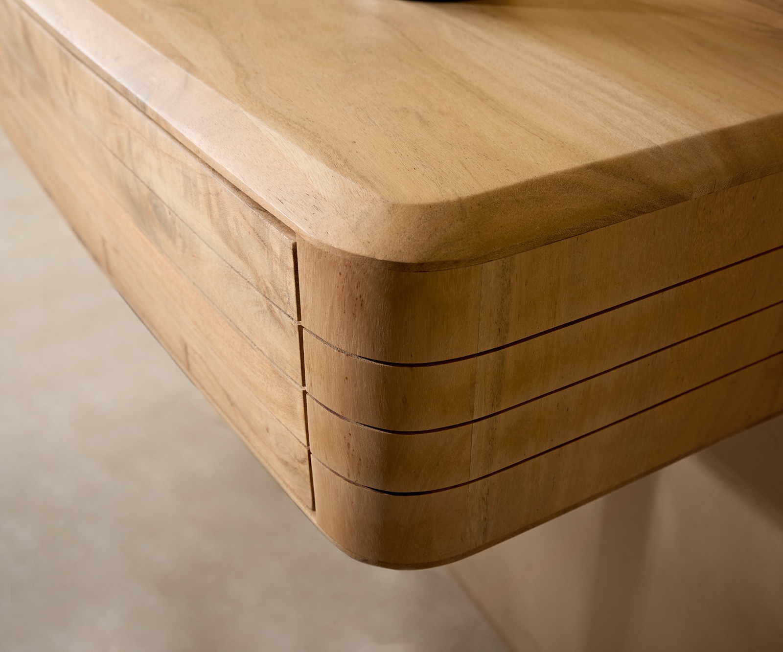 Конзолна маса Nagaru 125x40 cm акация Aura 2 чекмеджета плаващи 4 Конзолна маса Nagaru 125x40 cm акация Aura 2 чекмеджета плаващи 4