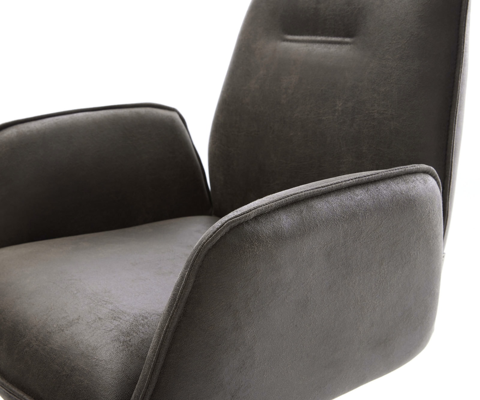 Врътящ се стол Антрацит Винтидж Конус крак кръгъл Неръждаема стомана 180° въртящ се Zoa-Flex 3 Врътящ се стол Антрацит Винтидж Конус крак кръгъл Неръждаема стомана 180° въртящ се Zoa-Flex 3