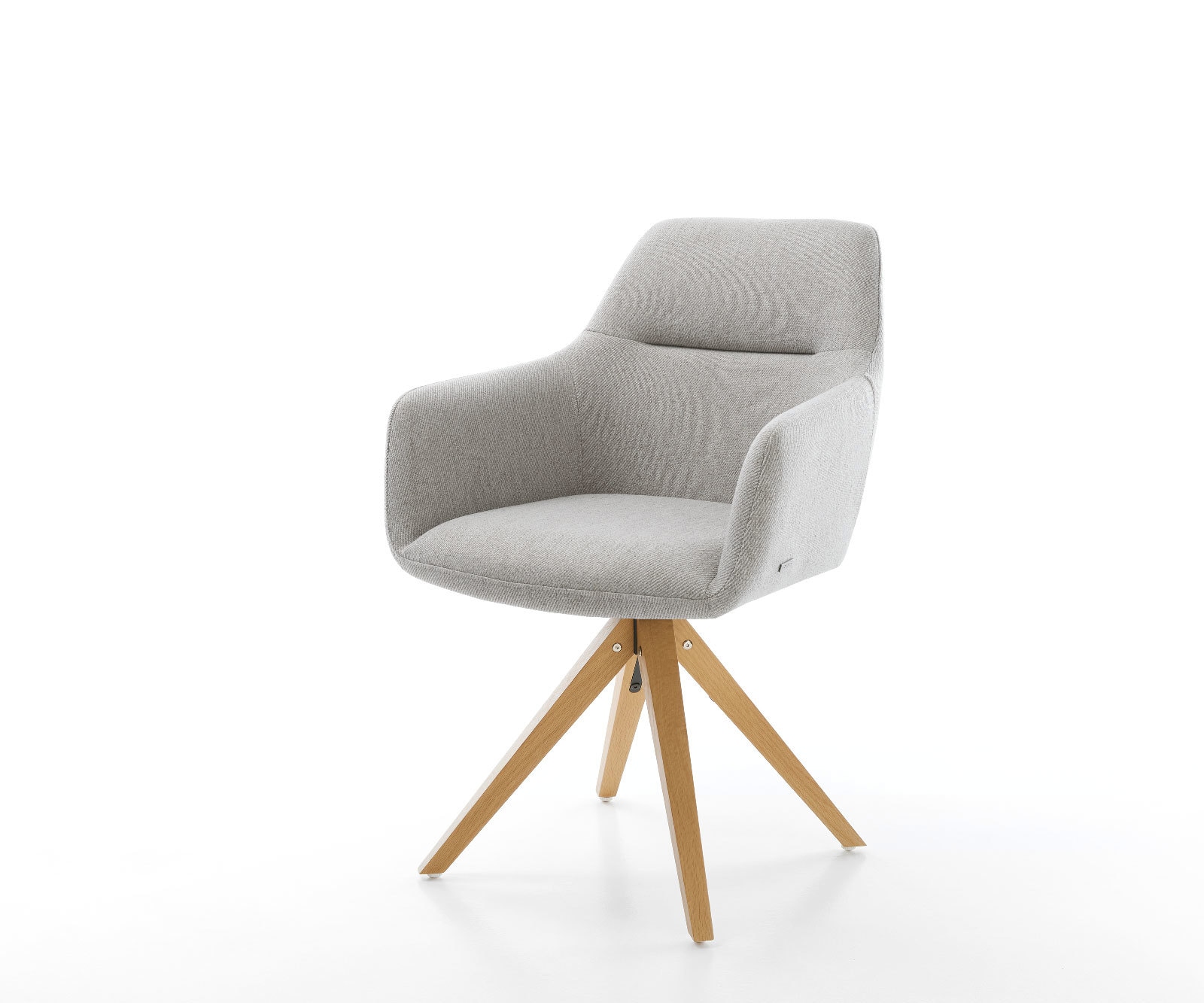 Врътящ се стол Ивици СветлоСив Дървена рамка  180° въртящ се Pejo-Flex Врътящ се стол Ивици СветлоСив Дървена рамка  180° въртящ се Pejo-Flex