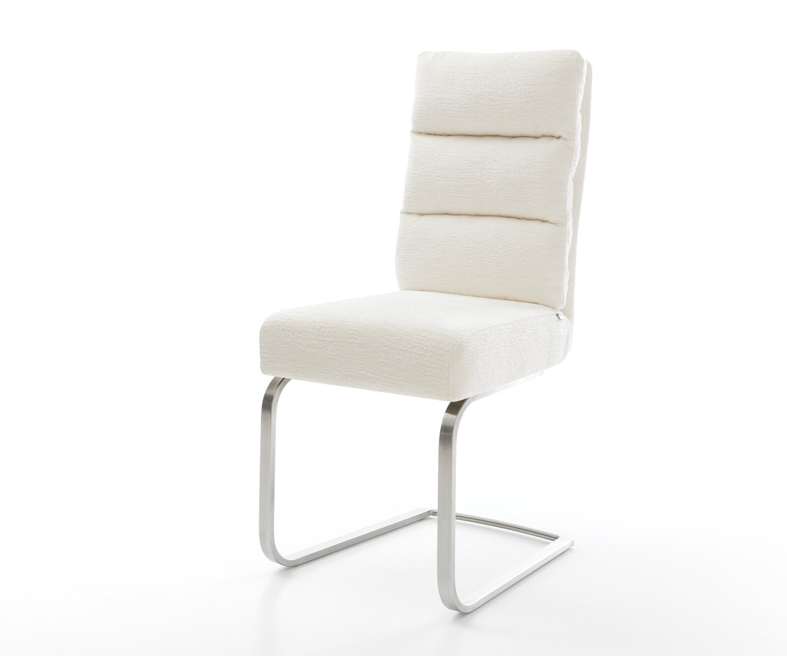 Стол с конзола Pela-Flex Bouclé Soft Beige Стол с конзола с плоска сърцевина от джобни пружини от неръждаема стомана 1