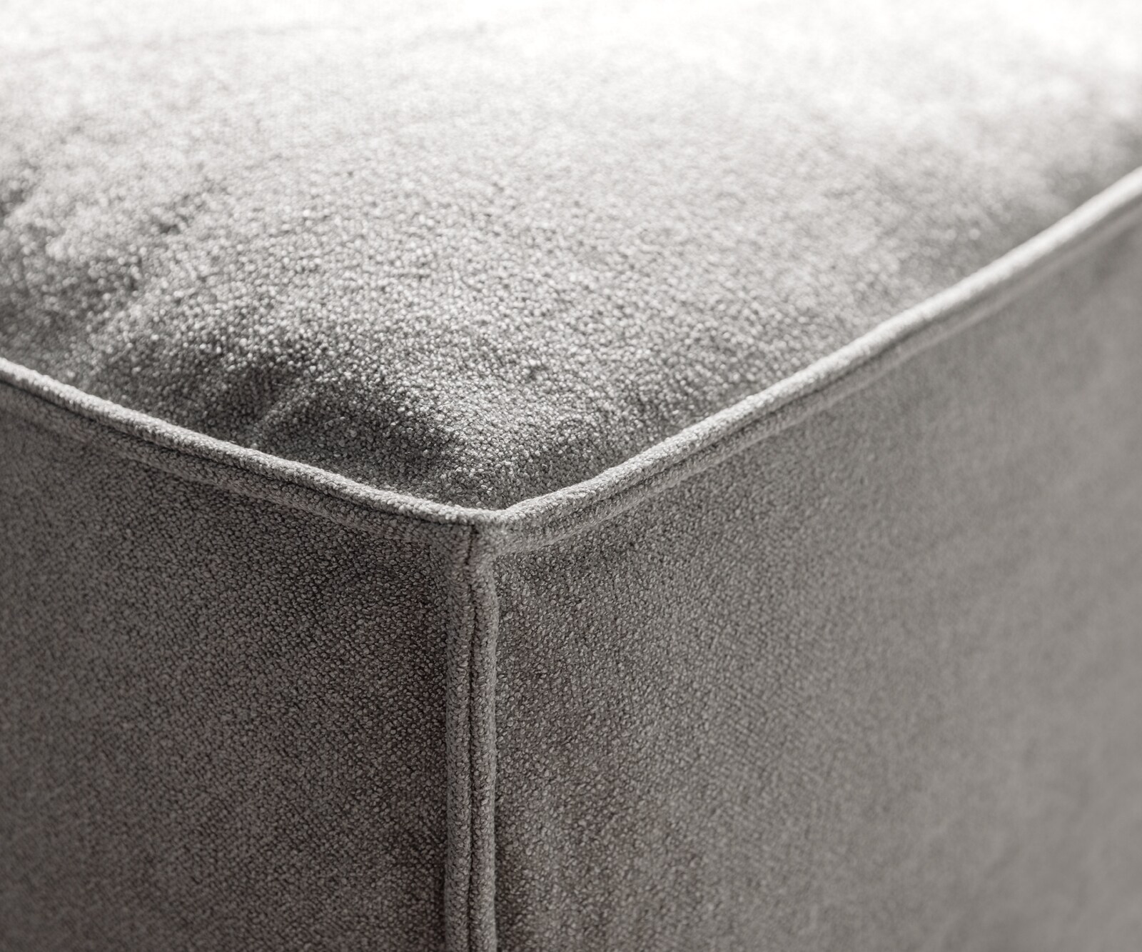 Дневен кът Freestyle 360x290 cm текстурирана тъкан меко сиво с тръбен шев 3