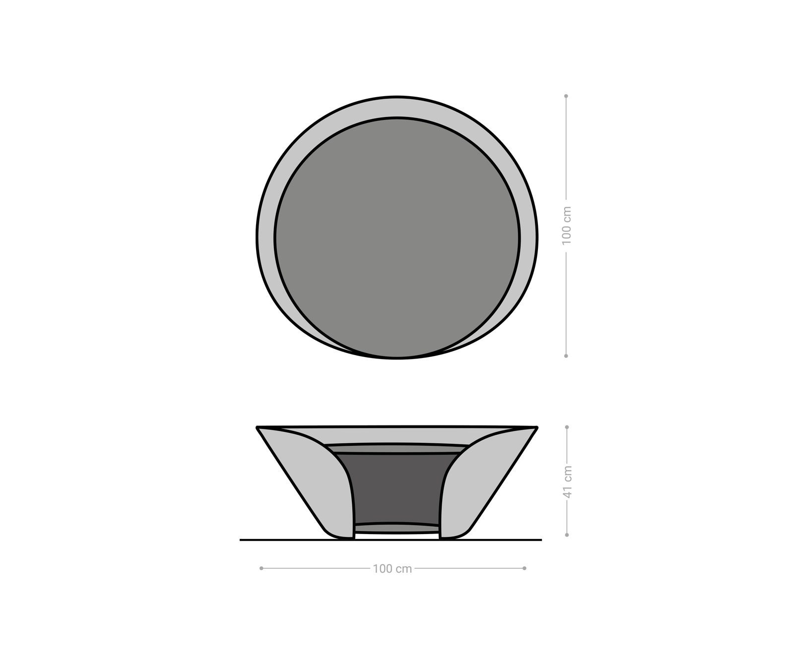 Масичка за кафе Skafi 100x40 cm Ceramic Laminam® Noir Desir Brown Metallic Silver 6