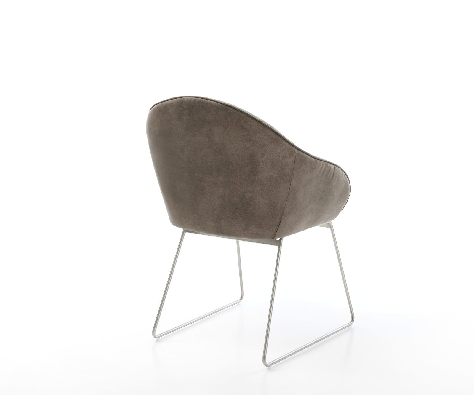 Кресло Таупе Винтидж Извити крака Неръждаема стомана Gaio-Flex 5 Кресло Таупе Винтидж Извити крака Неръждаема стомана Gaio-Flex 5