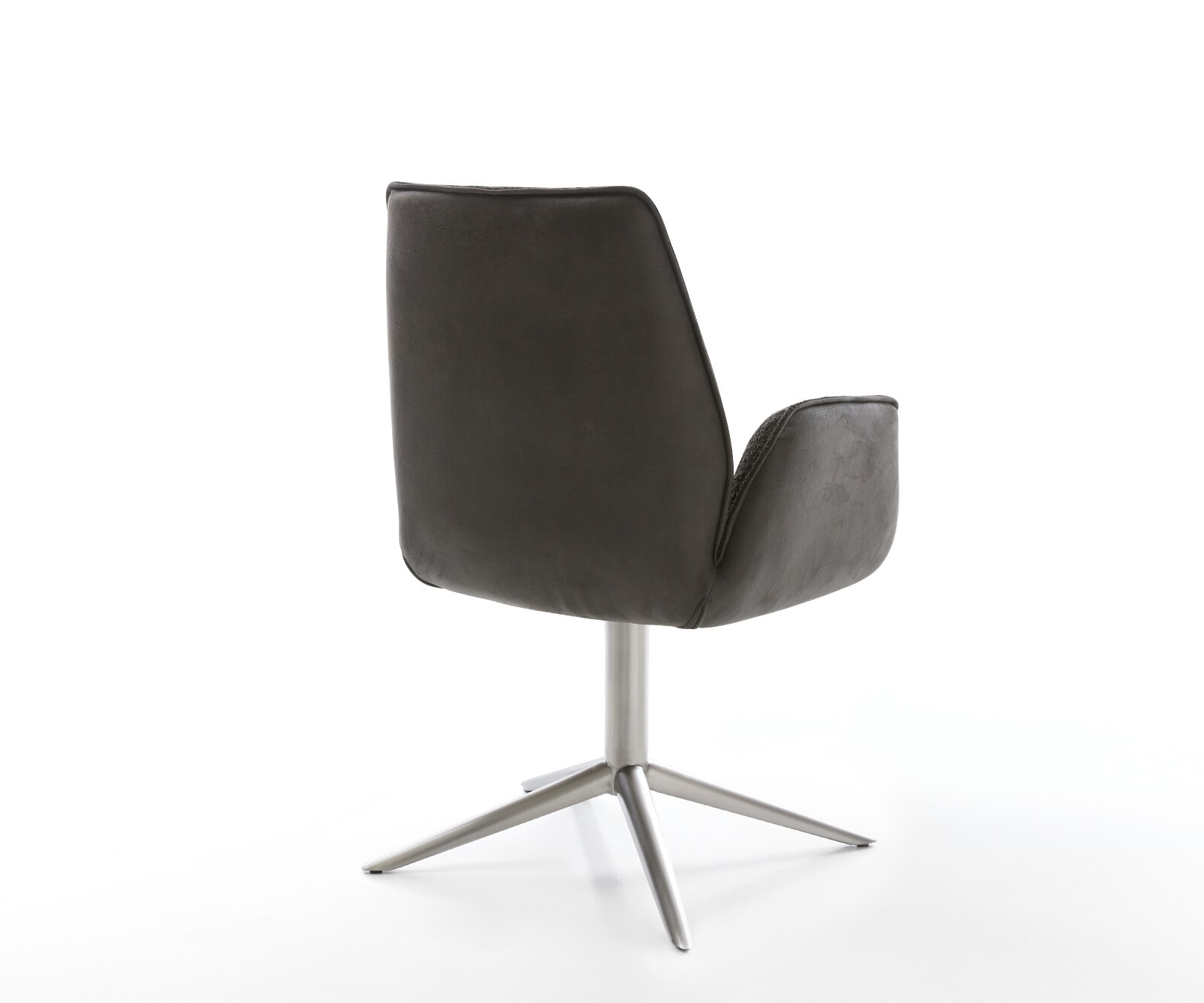 Въртящ се стол Zoa-Flex Микс от материали Черно Основа от неръждаема стомана Въртене на 360° Люлееща се функция Ядро от джобни пружини 4