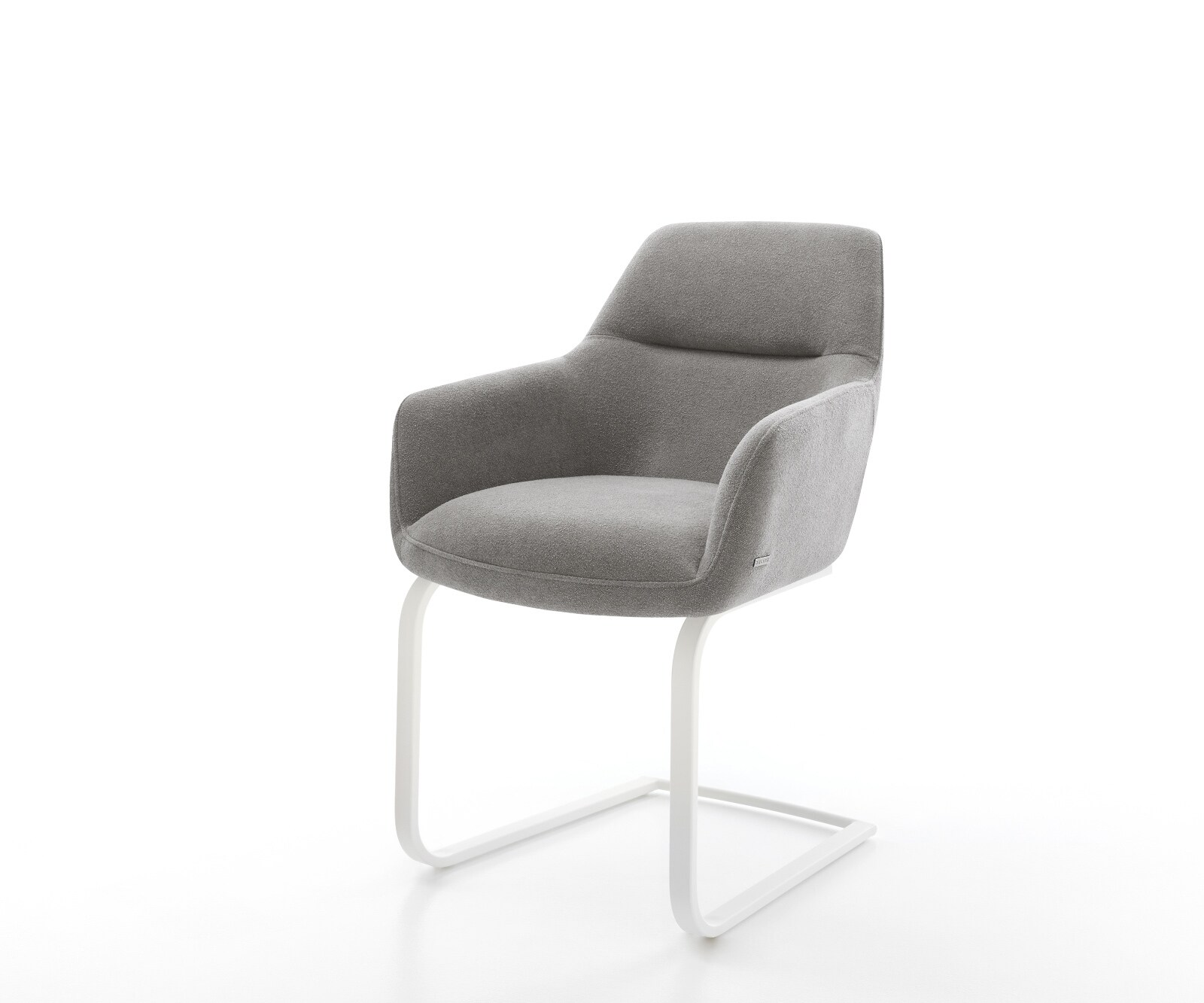 Стол с конзола Pejo-Flex Текстурирана тъкан Soft Grey Стол с конзола плосък White Ядро от джобни пружини 1