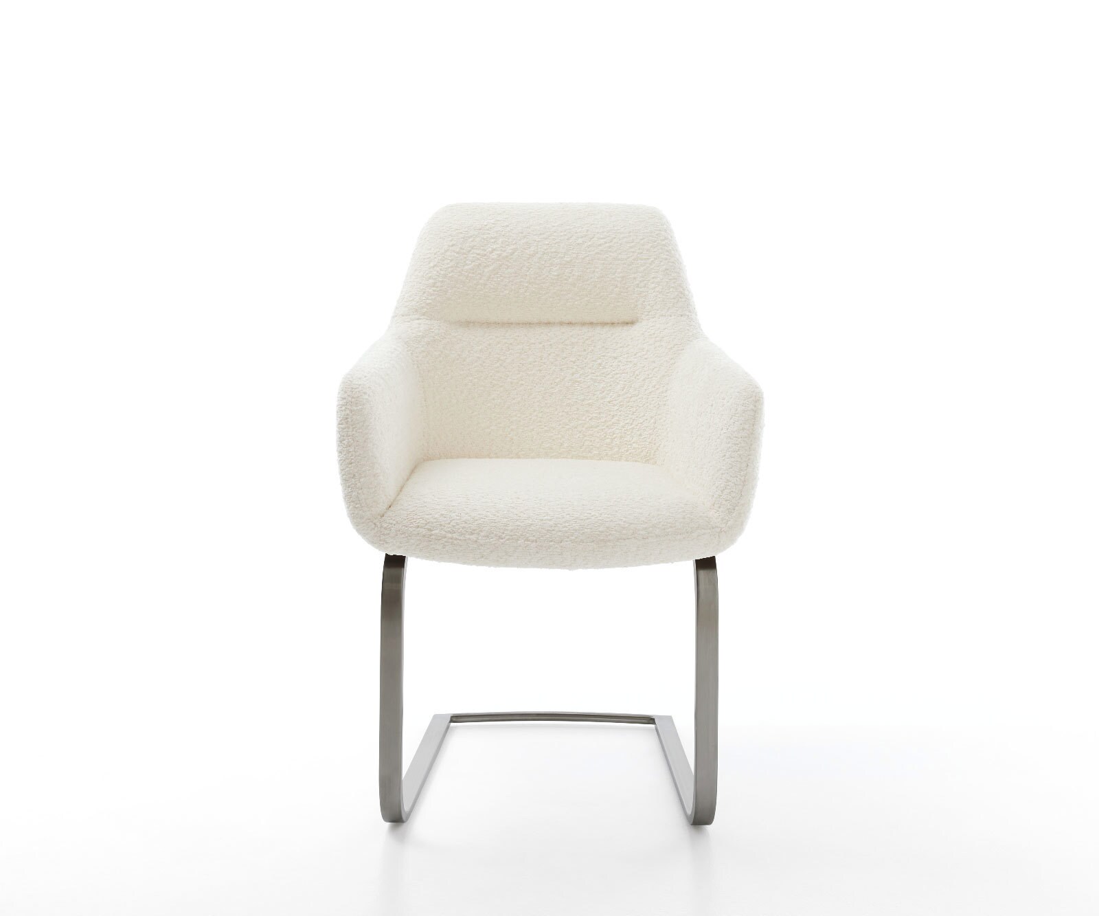 Конзолен стол Pejo-Flex Bouclé White Конзолен стол с плоска графитна сърцевина от джобни пружини 2