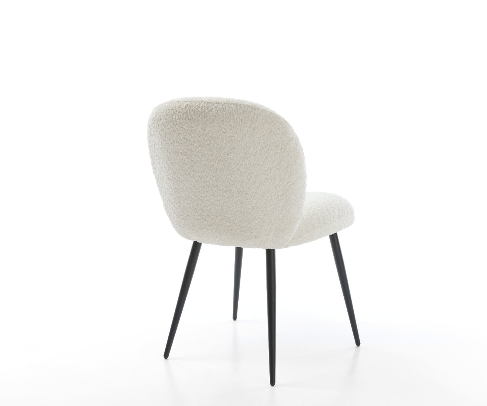 Трапезен стол Букле Бял 4 крака конични Черен Покет пружина Nube-Flex 4 Трапезен стол Букле Бял 4 крака конични Черен Покет пружина Nube-Flex 4