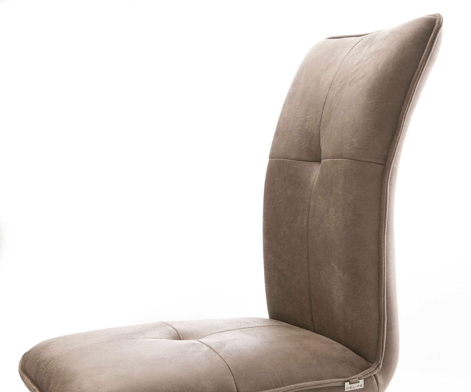 Люлеещ стол Таупе Винтидж Конзолен крак плосък Неръждаема стомана  Вълнообразна пружинна с-ма Maddy-Flex 3 Люлеещ стол Таупе Винтидж Конзолен крак плосък Неръждаема стомана  Вълнообразна пружинна с-ма Maddy-Flex 3