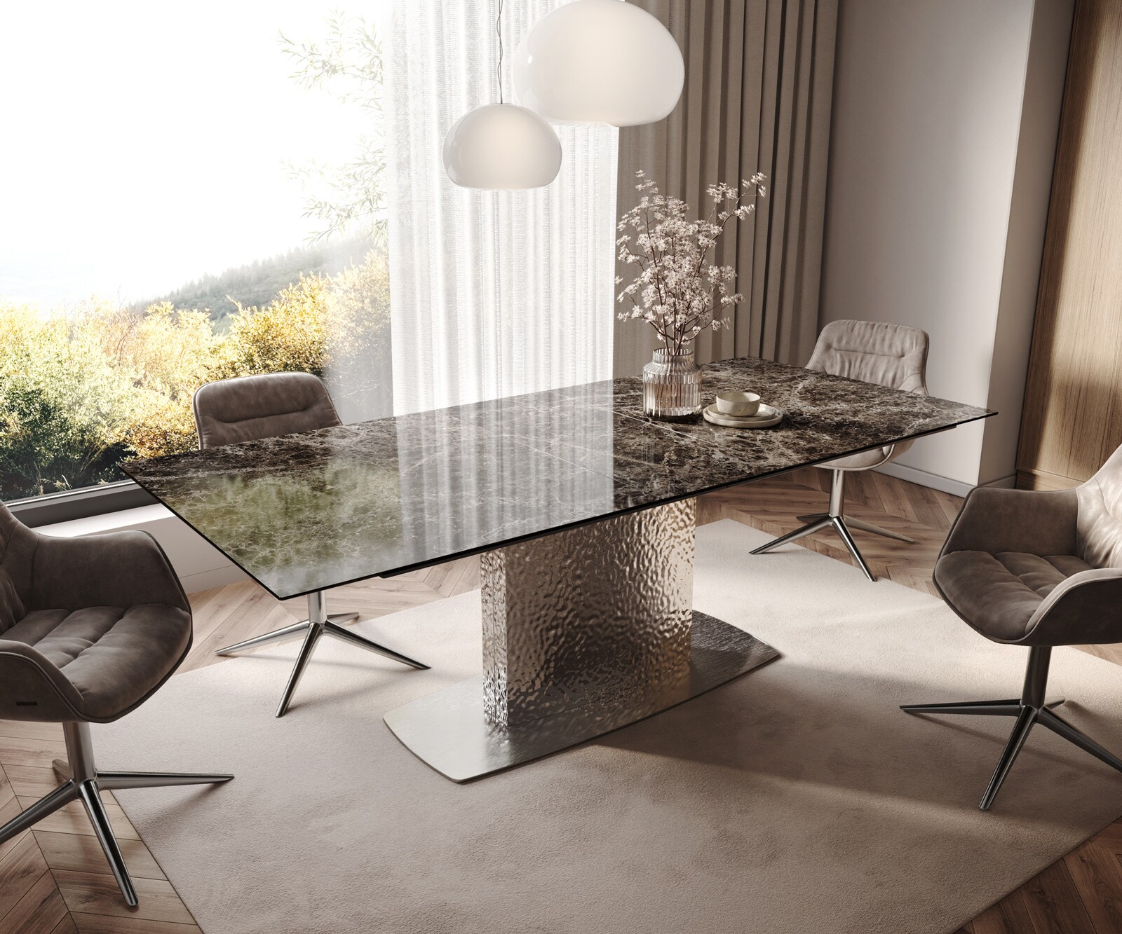 Трапезна маса Edge керамика разтегателна 1