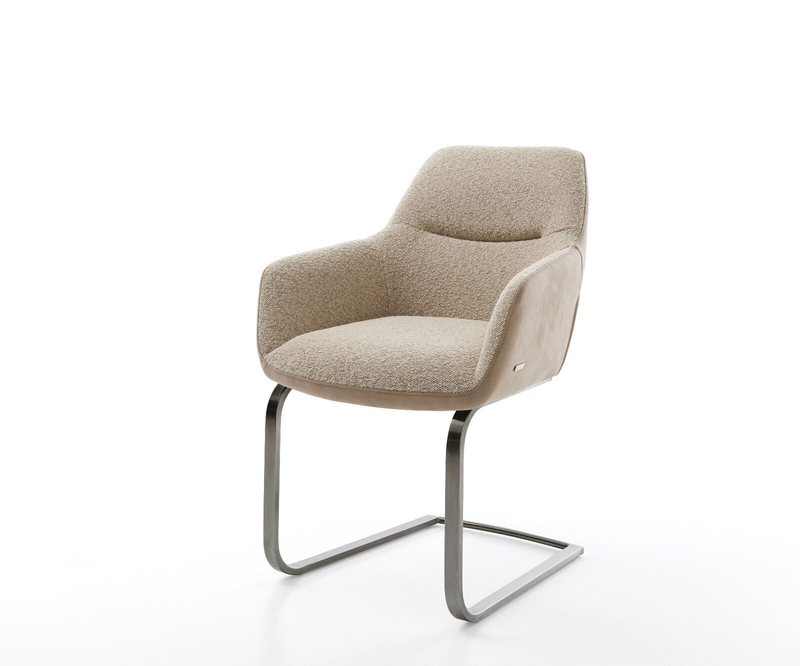 Конзолен стол Pejo-Flex материал микс кал Конзолен стол плосък графит джоб пружина сърцевина