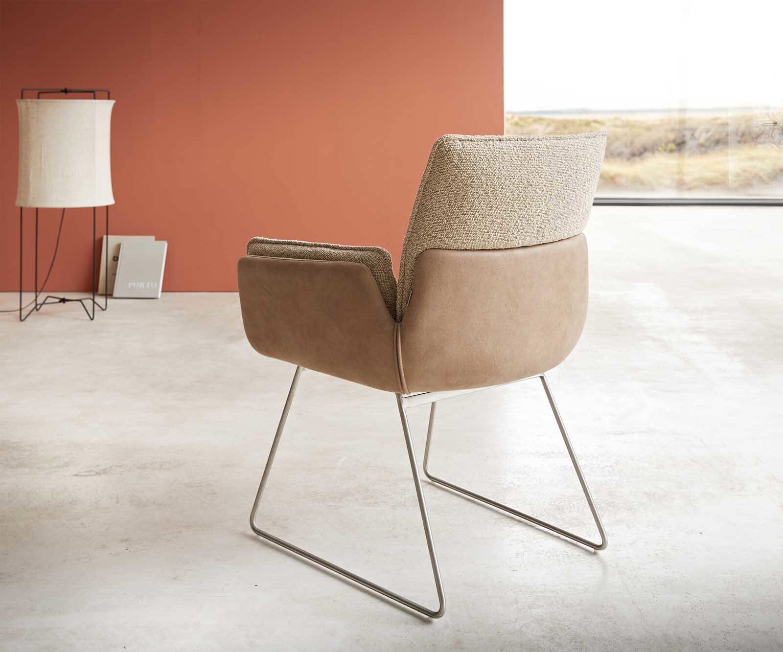 Трапезен стол Nela-Flex материал микс цяла рамка неръждаема стомана 4 Трапезен стол Nela-Flex материал микс цяла рамка неръждаема стомана 4