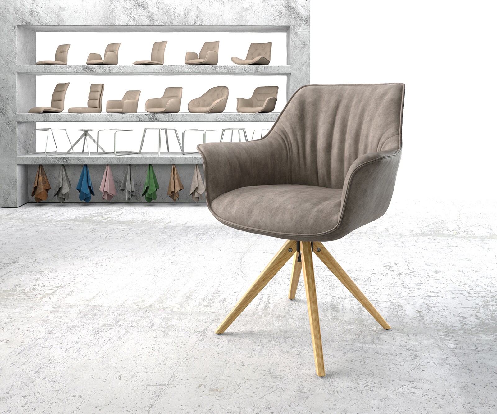 Трапезен стол Keila-Flex с подлакътници  2