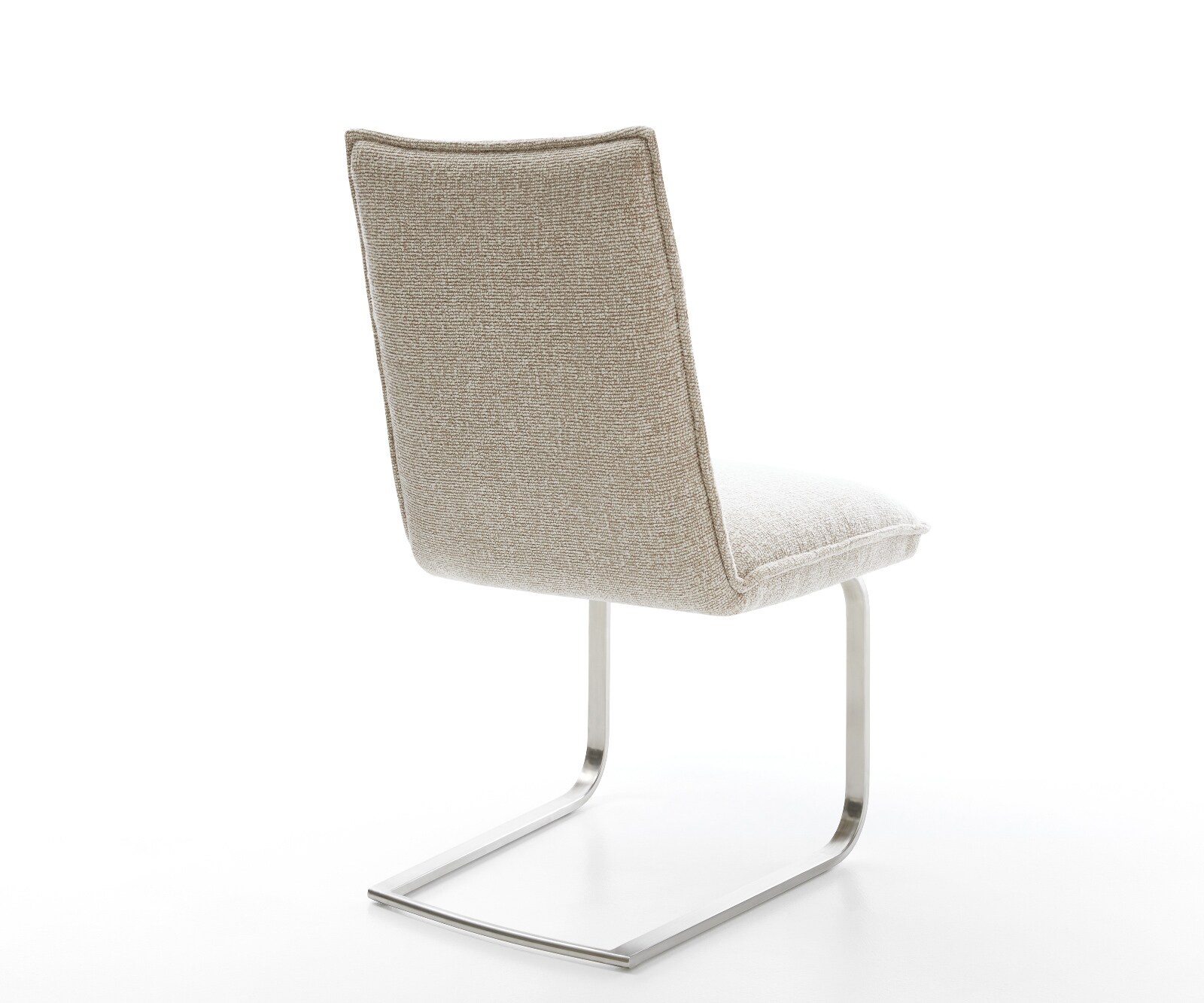 Стол с конзола Lelio-Flex тъкан Soft Beige Стол с конзола с плоска сърцевина от джобни пружини от неръждаема стомана 5