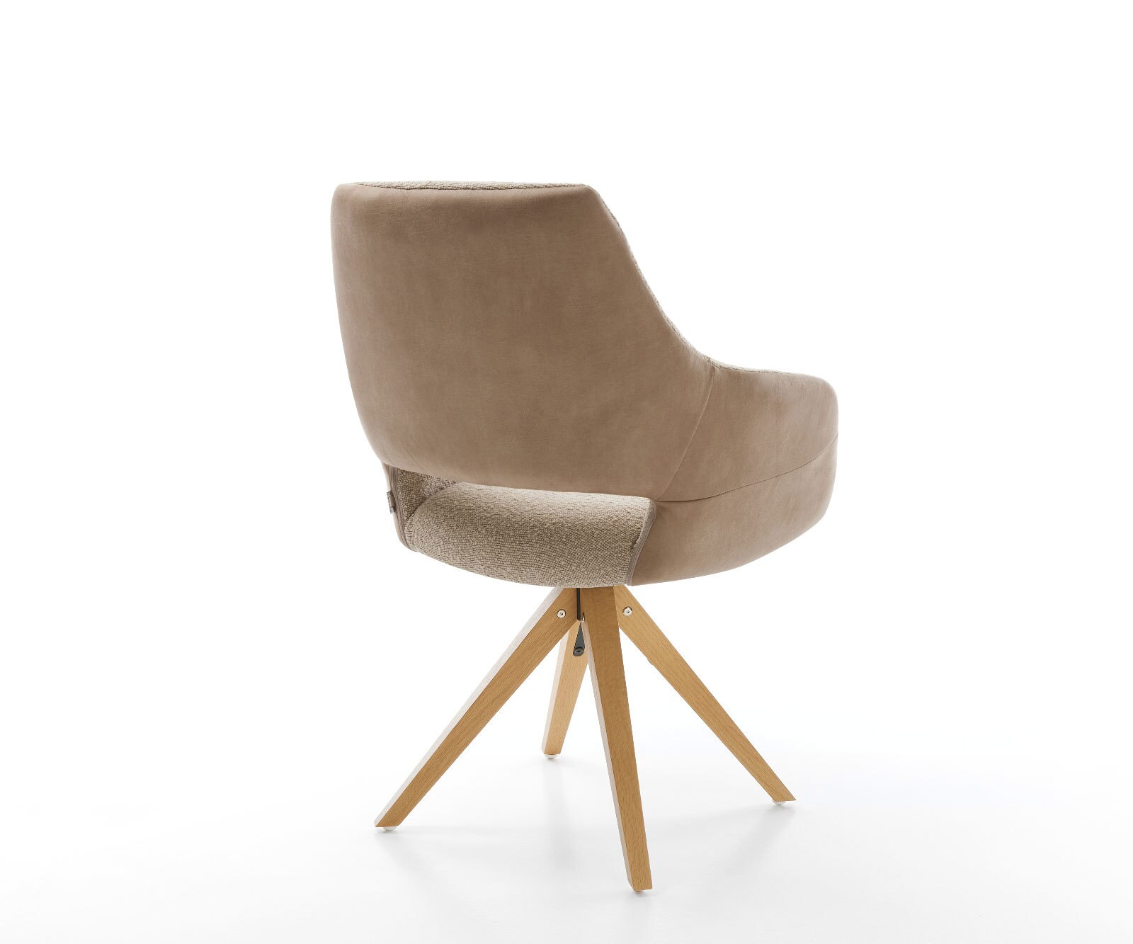 Yago-Flex въртящ се стол с подлакътници Материал микс кал Дървена рамка ъглова 180° въртяща се 5