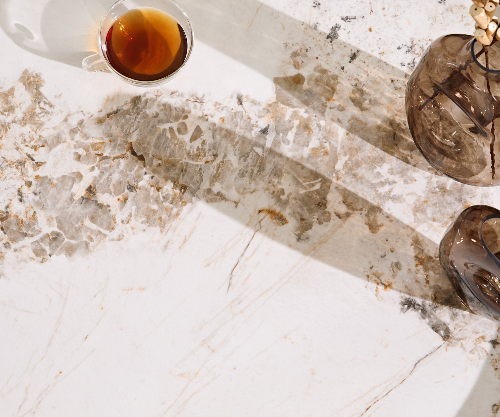 Масичка за кафе Skafi 100x40 cm керамика Minas Melange Metallic Gold 6