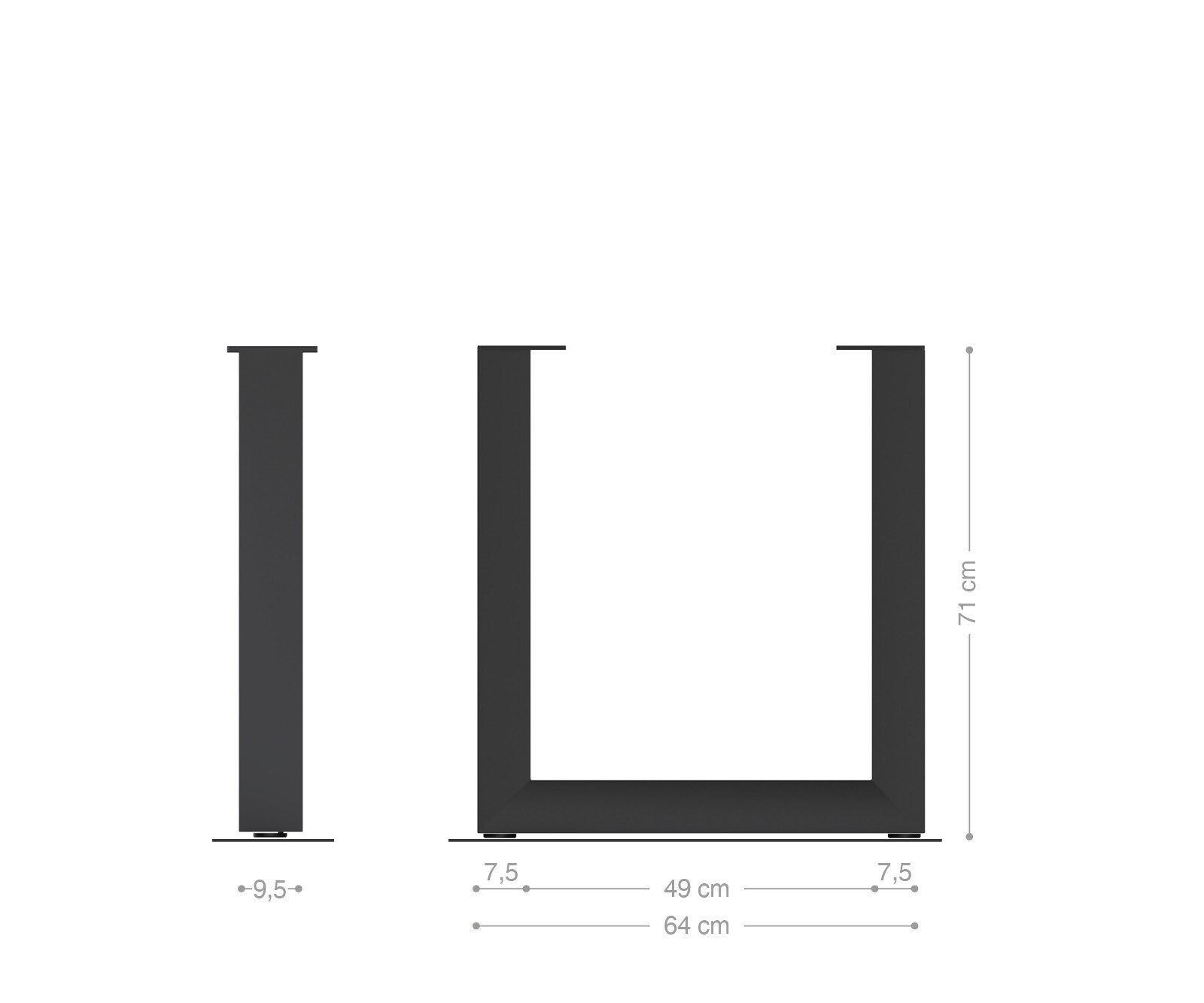 Основа за маса широк (2ка-Сет) Edelstahl 3 Основа за маса широк (2ка-Сет) Edelstahl 3