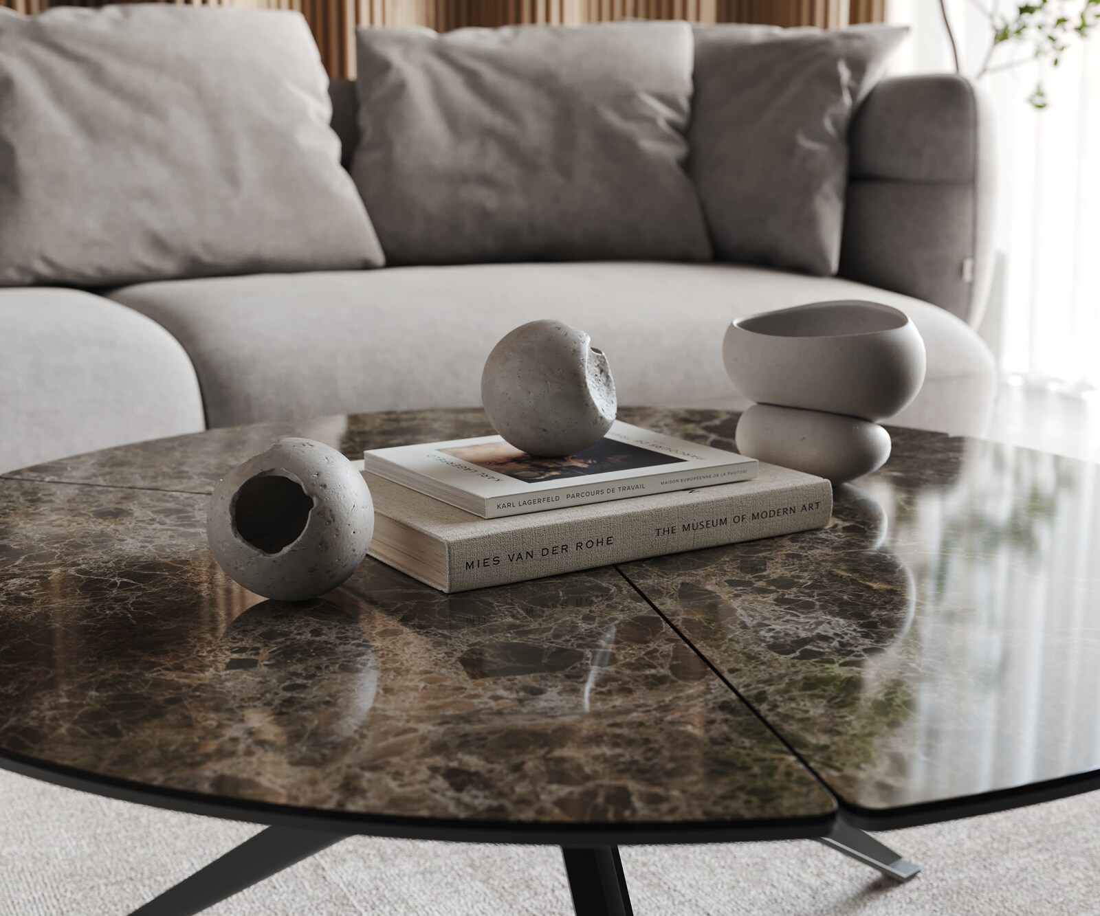 Холна маса Delron 90x90 см керамика Laminam®Emperador Extra Lucidato в тъмнокафяво, Кръстосана, метална, черна основа 4