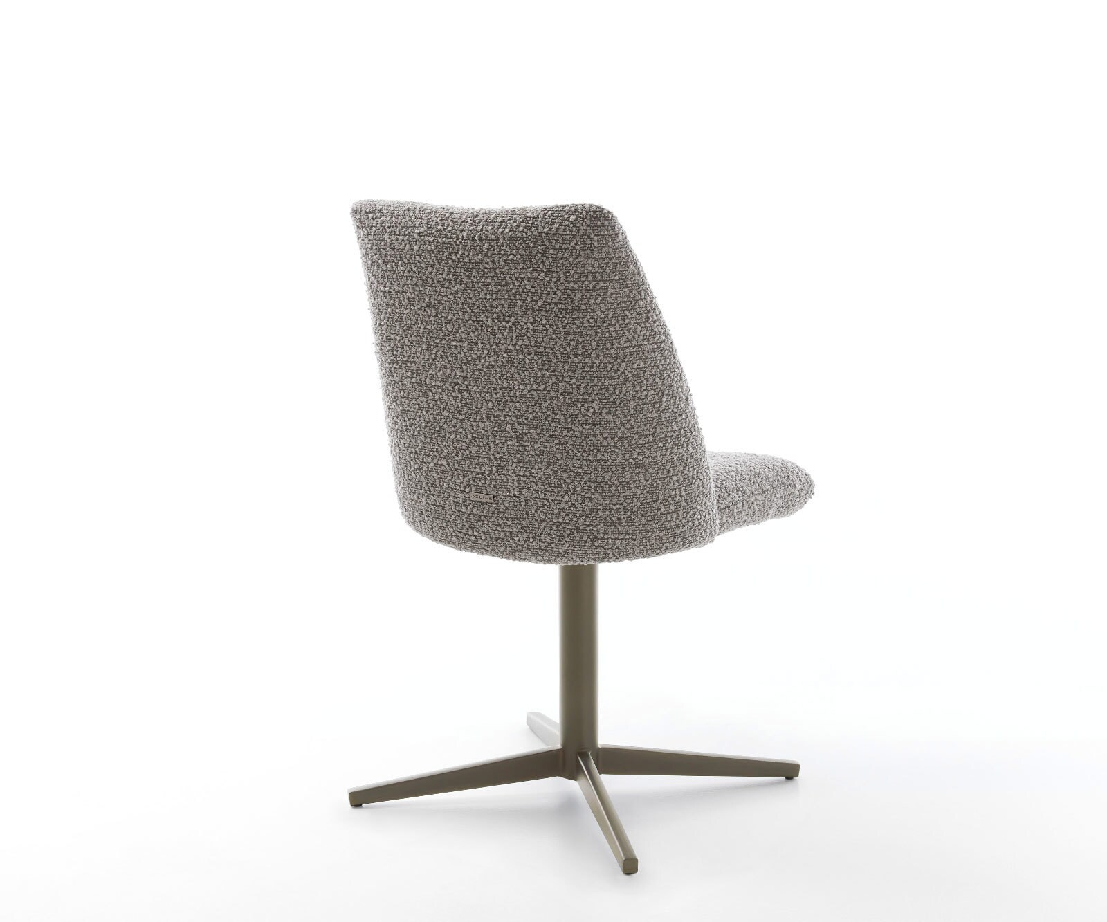 Врътящ се стол Букле СребристСив Офис основа  Titan 360° въртящ се Покет пружина Elso-Flex 5