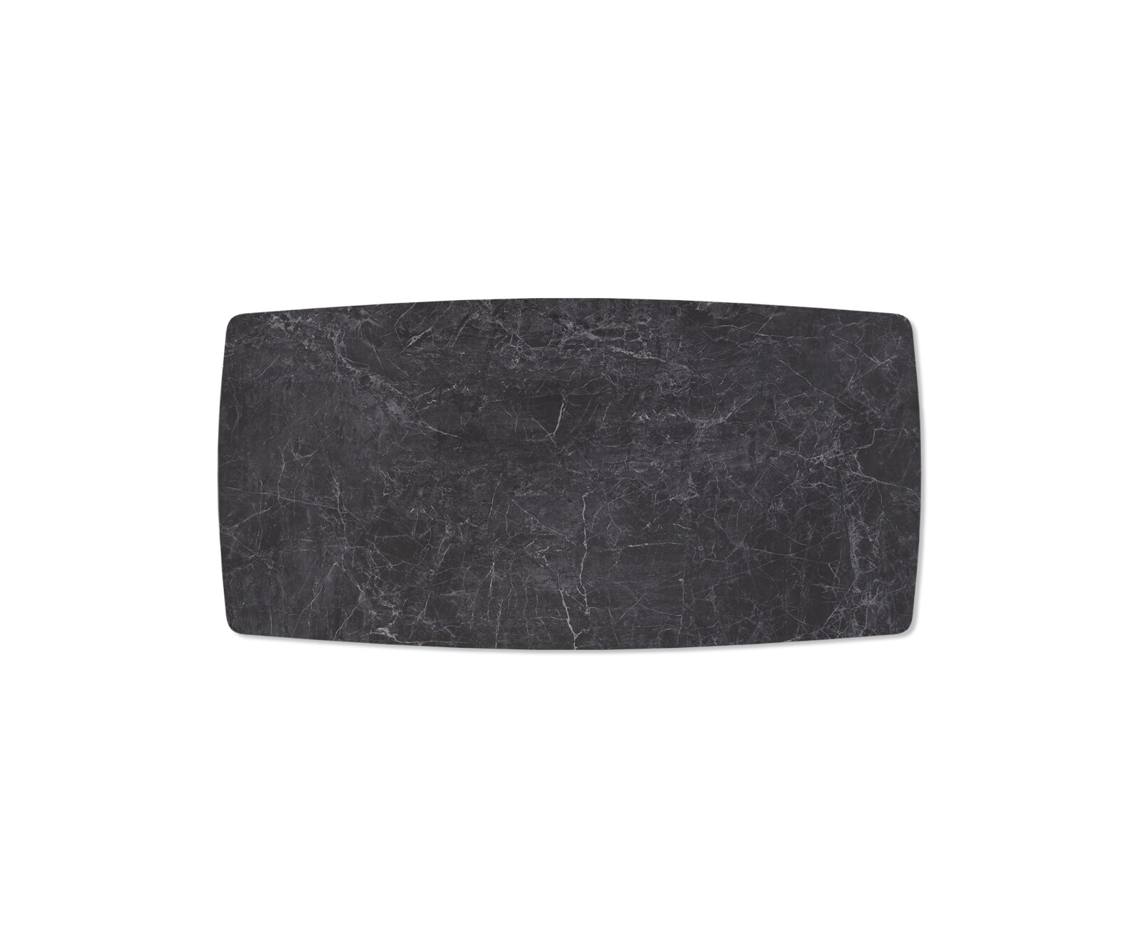 Маса Bootsform 200x100cm Laminam® Keramik Nero Greco Антрацит среден крак Кръст Черен Edge 4