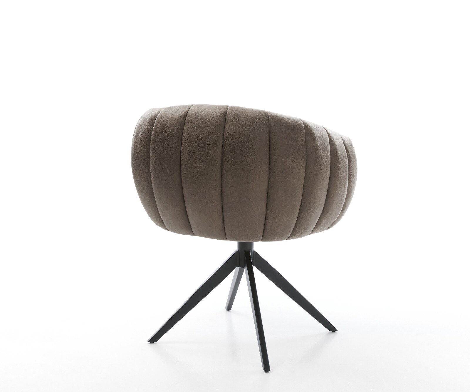 Въртящ се стол Jada-Flex микрофибър сив,Кръстосана рамка широка черна, 360° въртене, Люлееща се функция, Ядро от джобни пружини 4