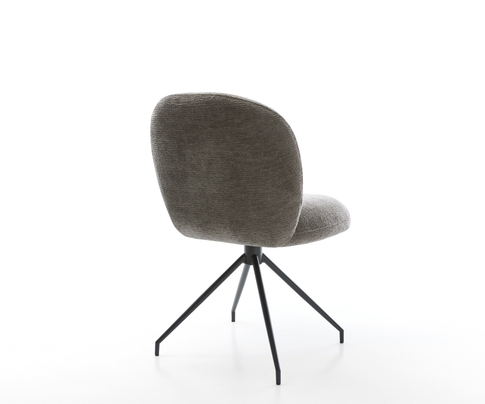 Стол за хранене Nube-Flex Bouclé Soft Mud Кръстосана рамка конична Black Pocket spring core 4