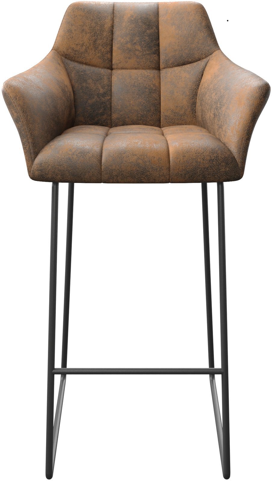 Бар стол Винтидж Кафяв Извити крака Метал Yulo-Flex 3 Бар стол Винтидж Кафяв Извити крака Метал Yulo-Flex 3