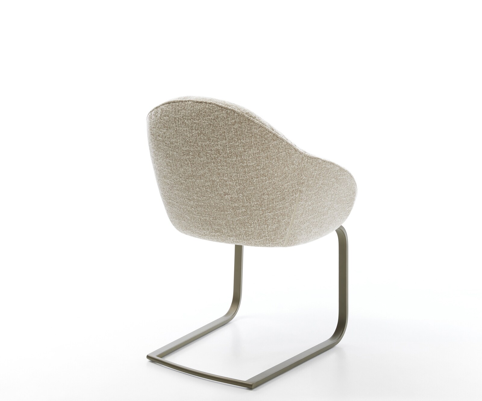 Gaio-Flex конзолен стол тъкан плат меко бежово конзолен стол плосък ефект покритие титан 5