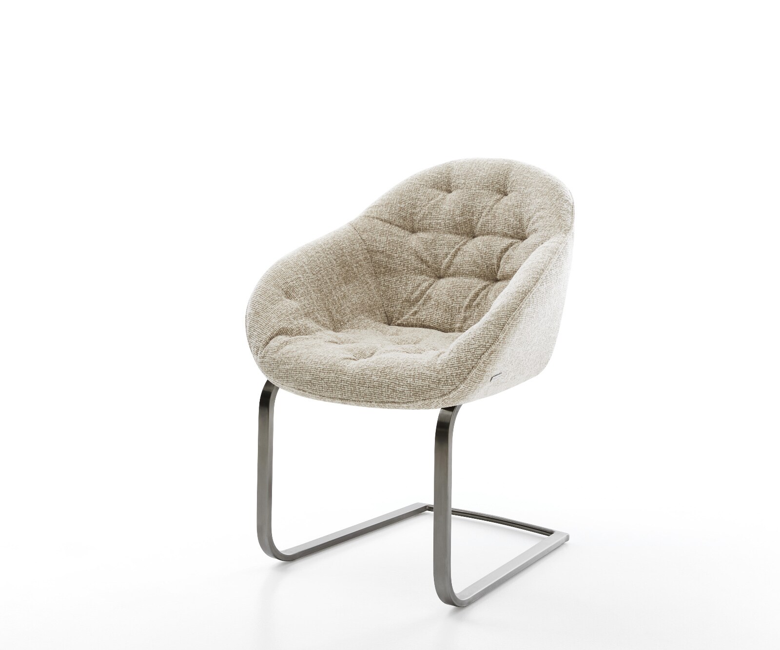 Gaio-Flex конзолен стол от тъкан мек бежов плосък конзолен стол графит 1