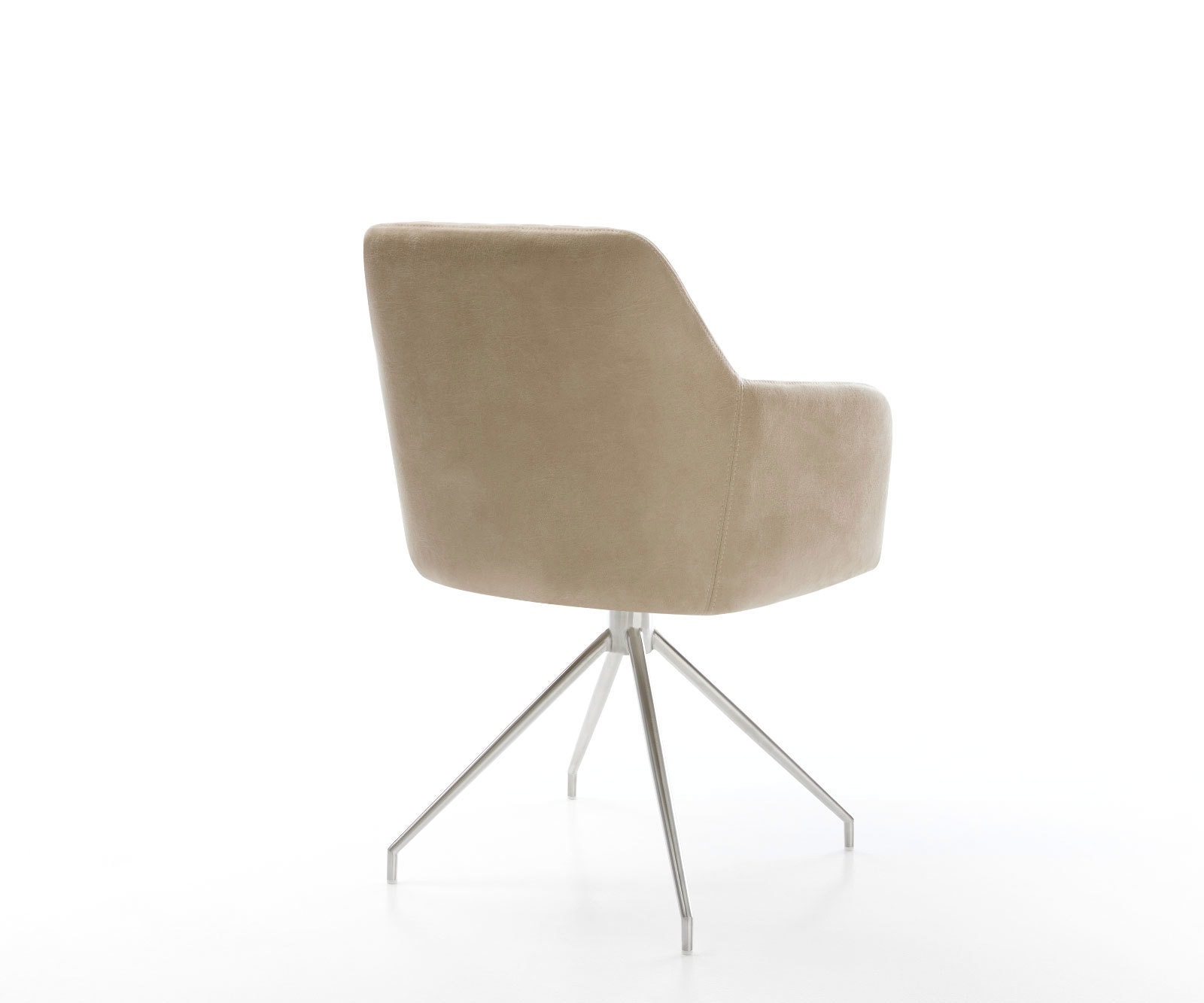 Врътящ се стол Бежов Винтидж Конус крак кръгъл Неръждаема стомана 180° въртящ се Greg-Flex 4 Врътящ се стол Бежов Винтидж Конус крак кръгъл Неръждаема стомана 180° въртящ се Greg-Flex 4