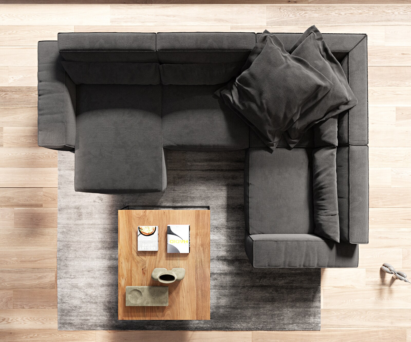  L 330x230 cm Микрофибър Черен Лежанка вариации Sirpio 7