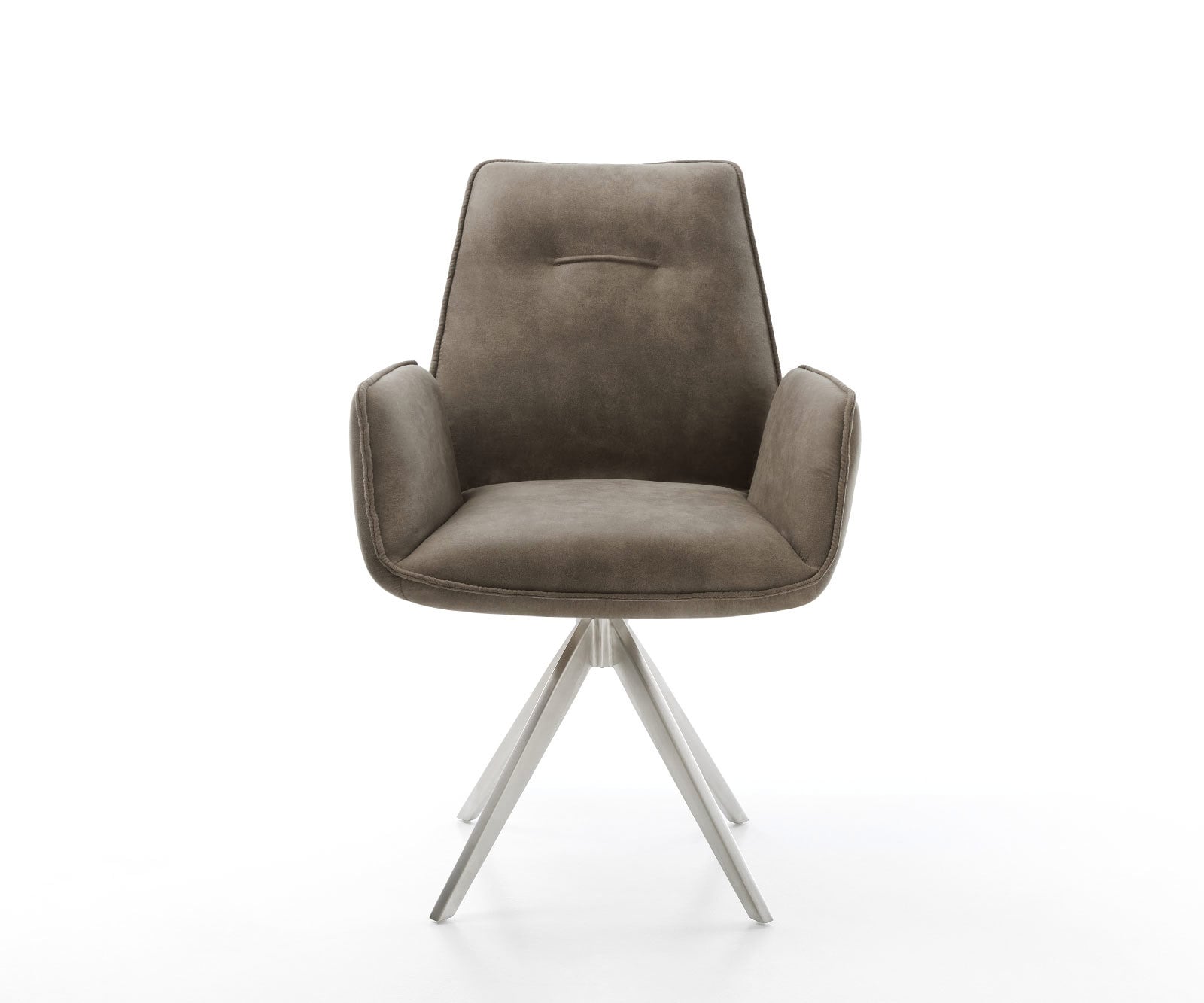 Врътящ се стол Таупе Винтидж Конус крак  Неръждаема стомана 180° въртящ се Zoa-Flex 1 Врътящ се стол Таупе Винтидж Конус крак  Неръждаема стомана 180° въртящ се Zoa-Flex 1