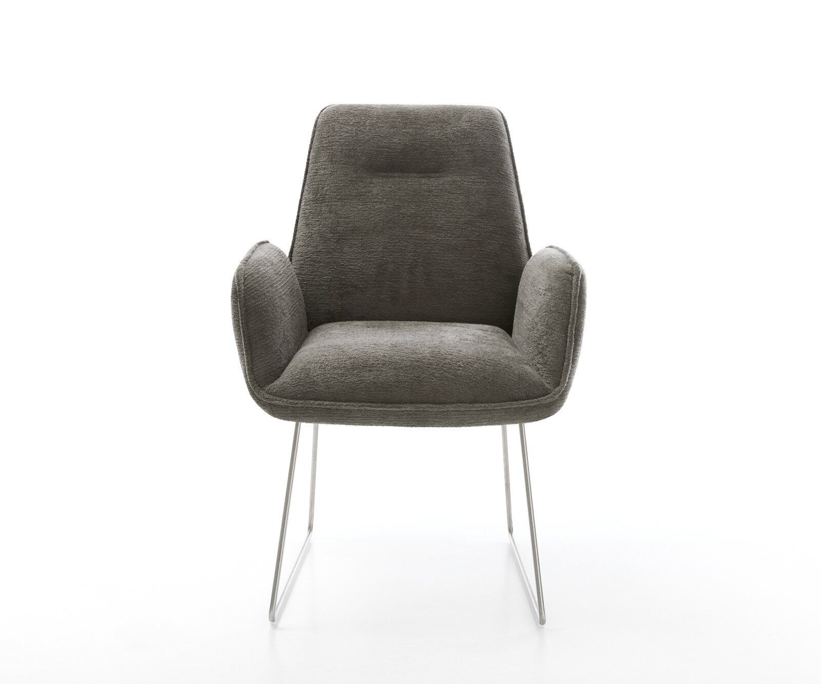 Стол за хранене Zoa-Flex Bouclé Soft Mud Основа от неръждаема стомана с джобни пружини 2