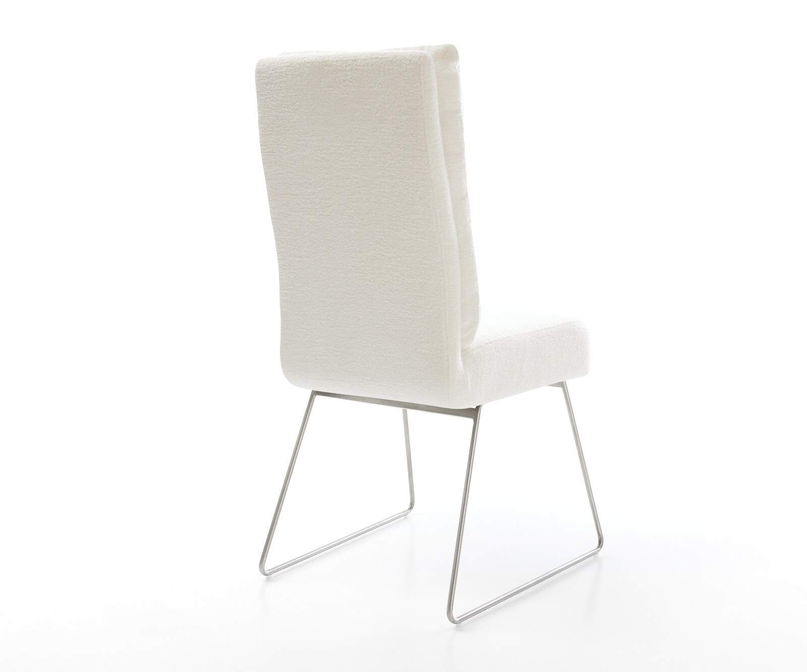 Стол за хранене Pela-Flex Bouclé Soft Beige Основа от неръждаема стомана с джобни пружини 5